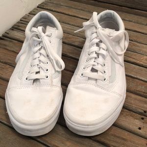 Vans white sneakers gently worn size 9 (39 EUR)